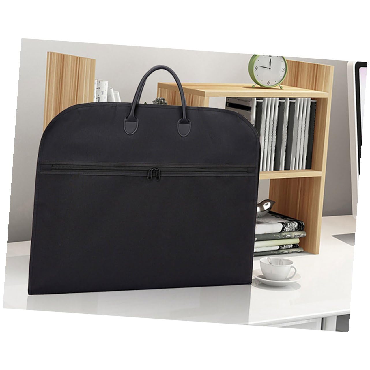 UKCOCO Borsa Leggera e Pieghevole Oxford Porta Abiti da Viaggio Nera Funzione Appendiabiti, per Uomo e Donna Durante Viaggi Leggeri