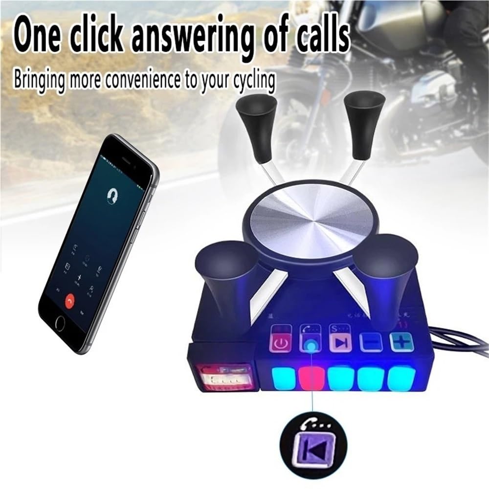 Altoparlante Musicale Per Altoparlante Con Staffa Per Telefono | Supporto Di Ricarica Per Altoparlante Con Staffa Per Telefono Multifunzionale Per Moto Accessori Per Audio Mp3