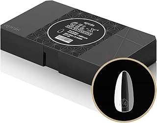 Apres Gel-X® Soft Gel Tip Box | Natural Almond | 500pc Nail Tips, 11 Sizes 00-9, Premium Quality (Natural Almond Medium)