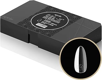 Apres Gel-X Soft Gel Tip Box | Natural Almond | 500pc Nail Tips, 11 Sizes 00-9, Premium Quality Natural Almond Medium