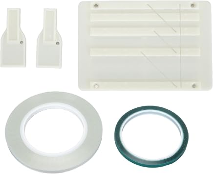 1/4 10 Inch Tape Splicing Set, Open Reel Tape Splicing Block for 1 & 1/2 & 1/4 & 1/8, Open Reel Audio Splicing Kit with Splicing Tape and Leader Tape for Revoxsonido