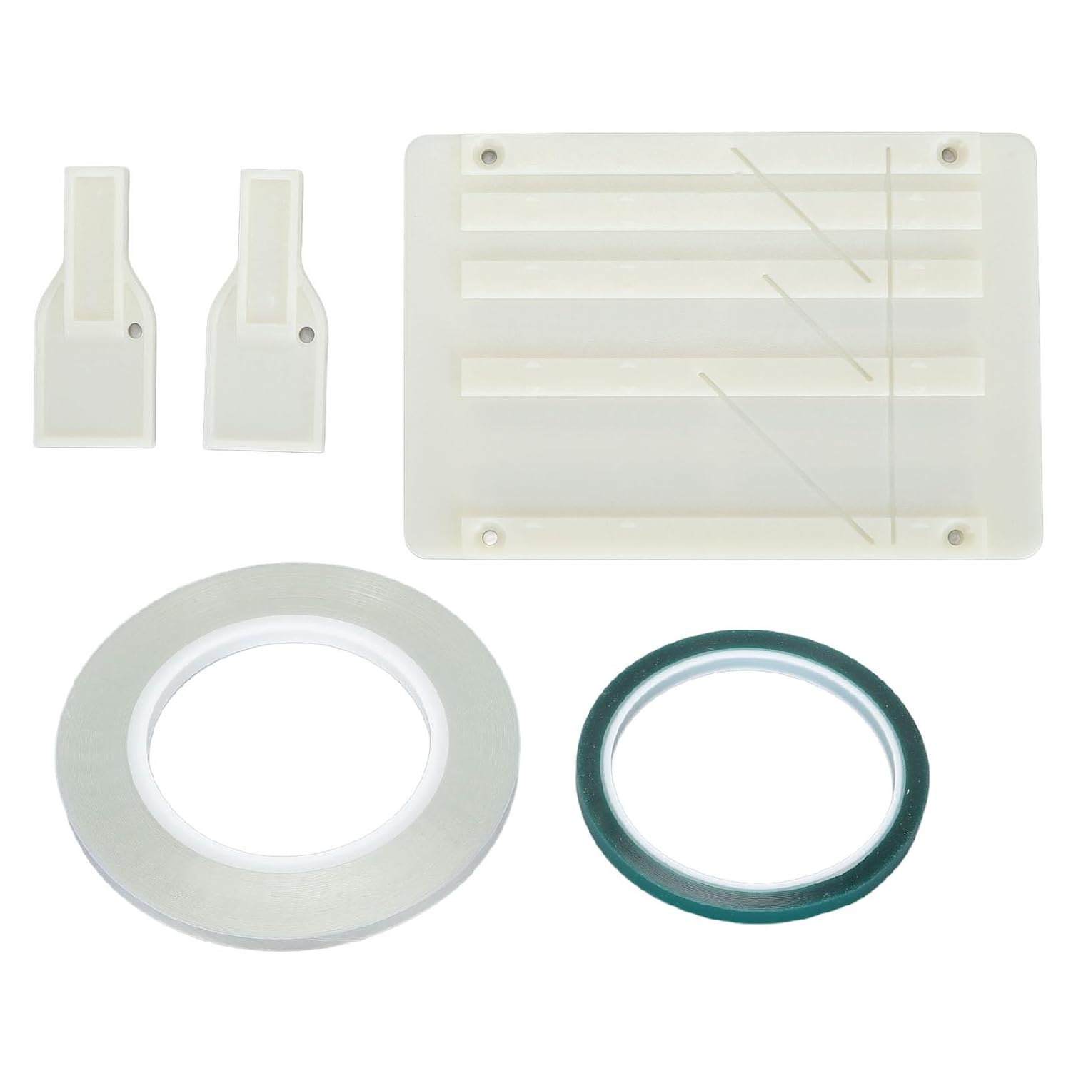 Splicing Block Kit, 1/4 10 Tape Splicing Set, Professional Leader Tape for Revoxsonido 1/2 1/4 1/8 Inch Open Reel to Reel Tape Media, Repair Broken Tape