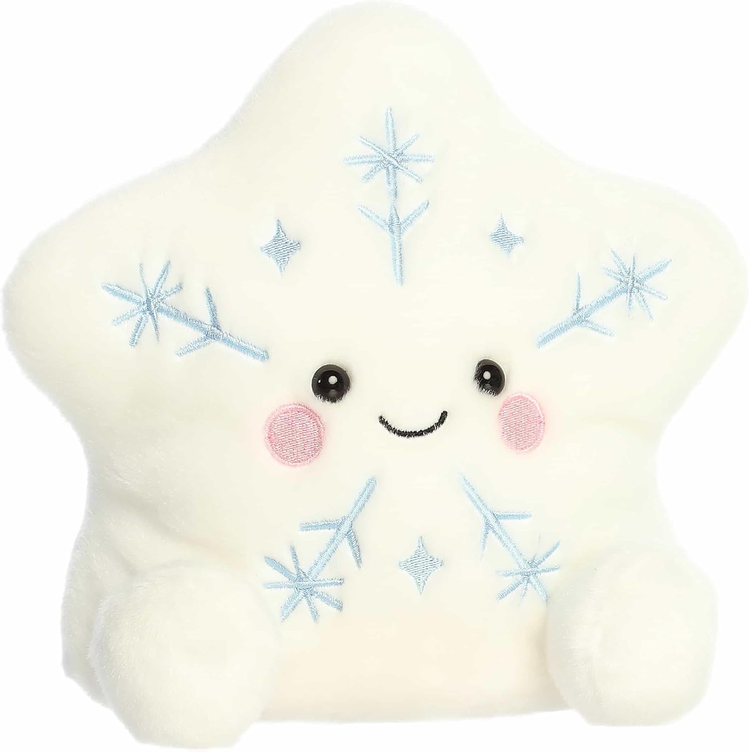 Aurora® Festive Palm Pals™ Party Sized Glisten Snowflake™ Stuffed Animal - Fun Collectible Plush for Kids and Adult Collectors - Perfect for Holiday Decorations or Gifts - White 7.5 Inches - Image 2