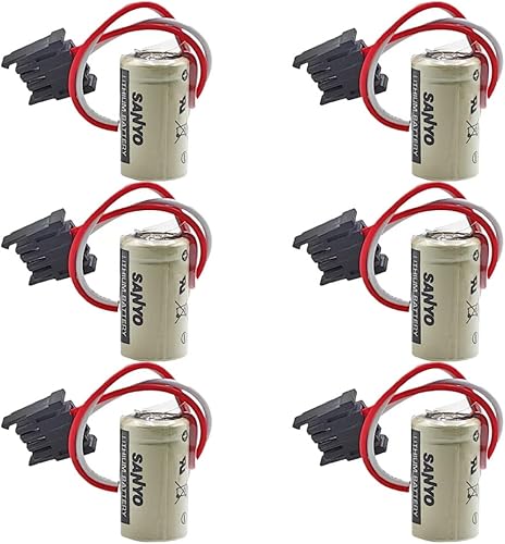 BALOLO CR14250SE 3V 1800mAh PLC Batería de litio para fuente de alimentación de reserva 1747-BA con enchufe negro