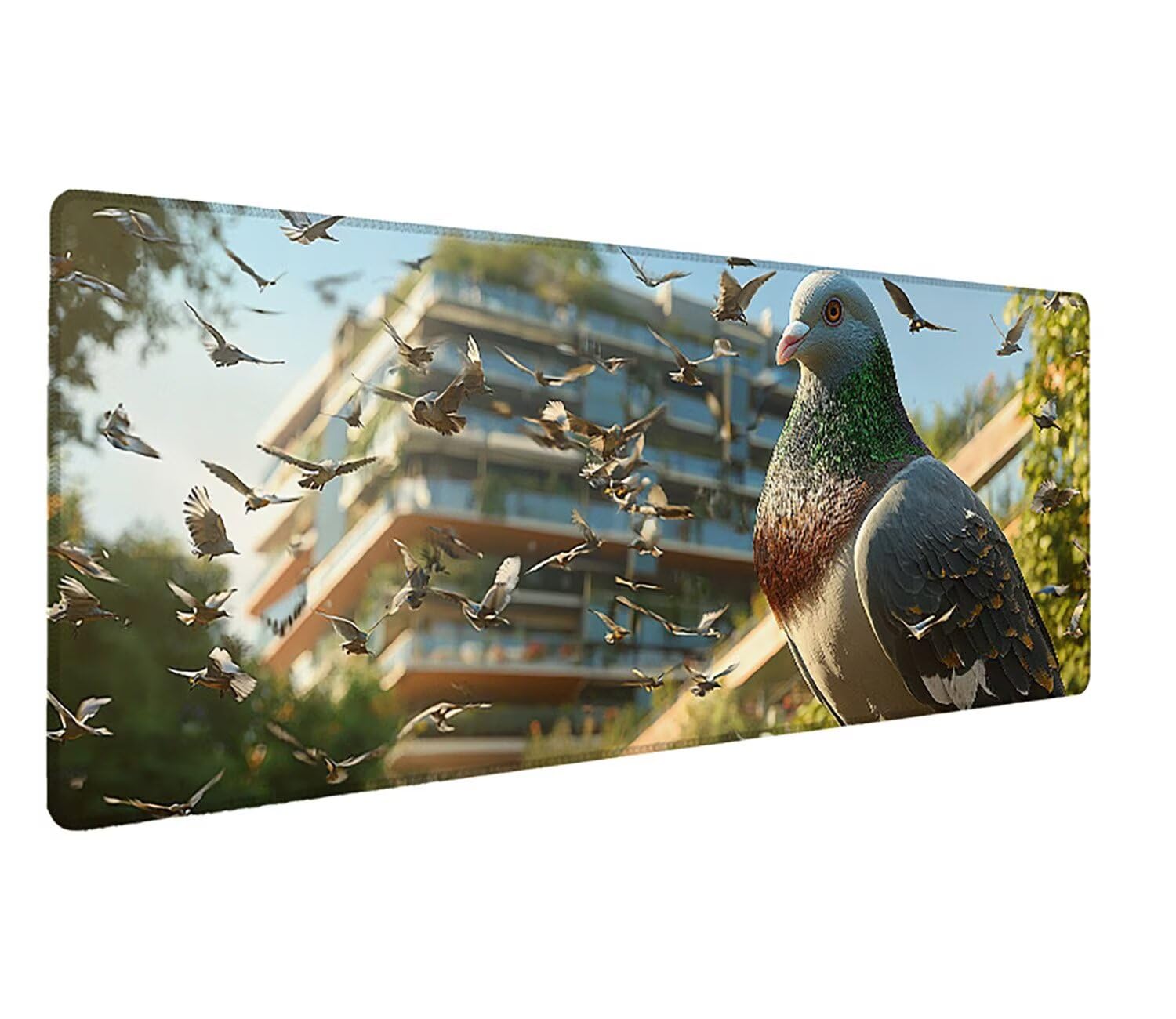 Podkładka pod mysz do gier XXL ze zwierzętami krajobrazowymi, podkładka pod mysz XXL - 1400 x 600 x 3 mm, podkładka pod mysz matowa, bardzo duża tkanina na biurko dla graczy, antypoślizgowa podstawa