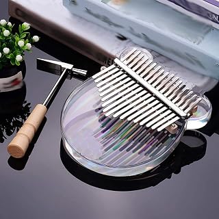 Wzhzj Rainbow Clear Kalimba Piano Thumb 17 Key Solid Finger Piano Instruments de musique acrylique transparent (Color… - Les Beatles, Paul McCartney, John Lennon, RIngo Starr, George Harrison Wzhzj Rainbow Clear Kalimba Piano Thumb 17 Key Solid Finger Piano Instruments de musique acrylique transparent (Color… – Image 5