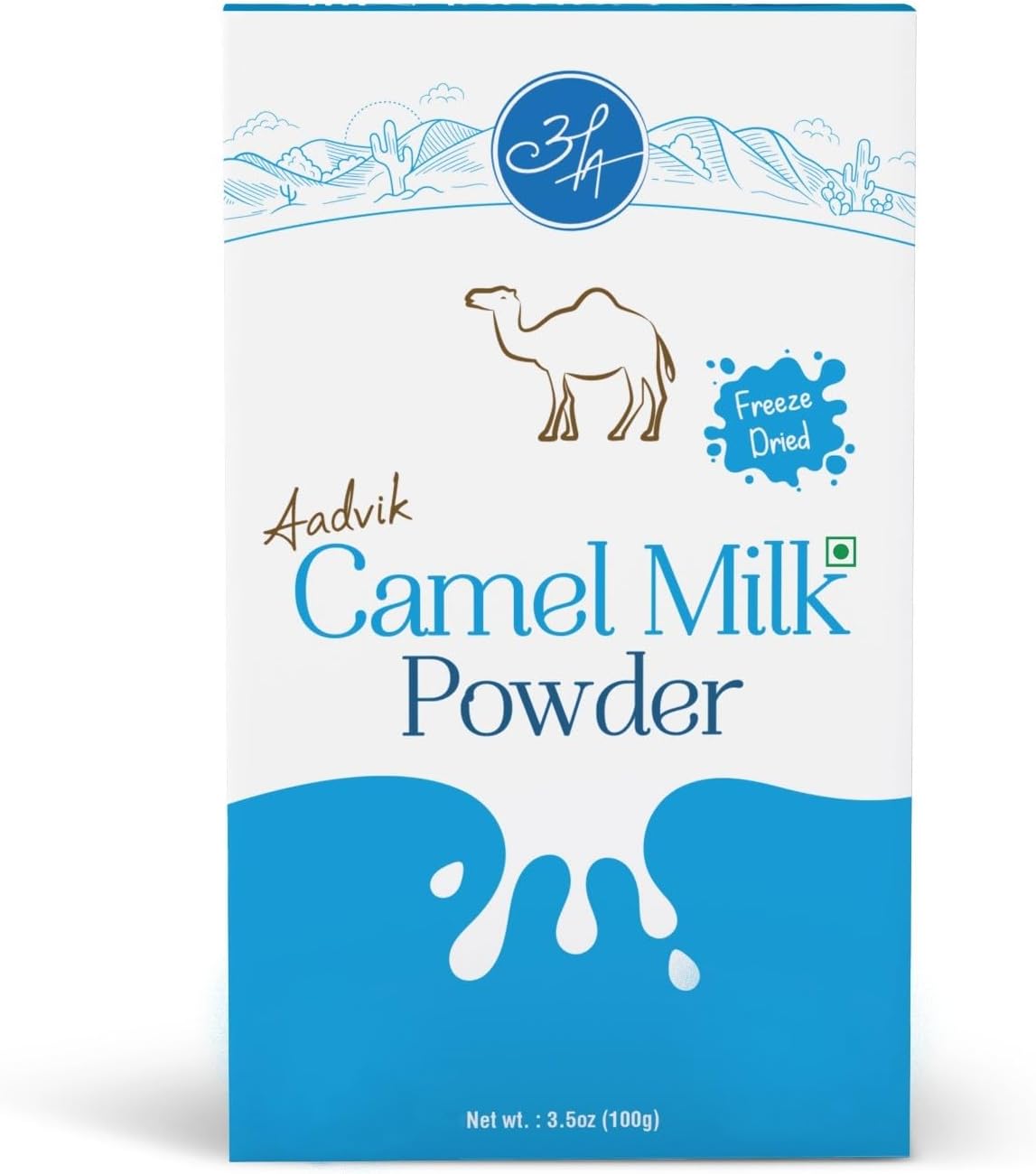 Aadvik Camel Milk Powder | Freeze-Dried Pure & Natural 20gms x 5 |100gms