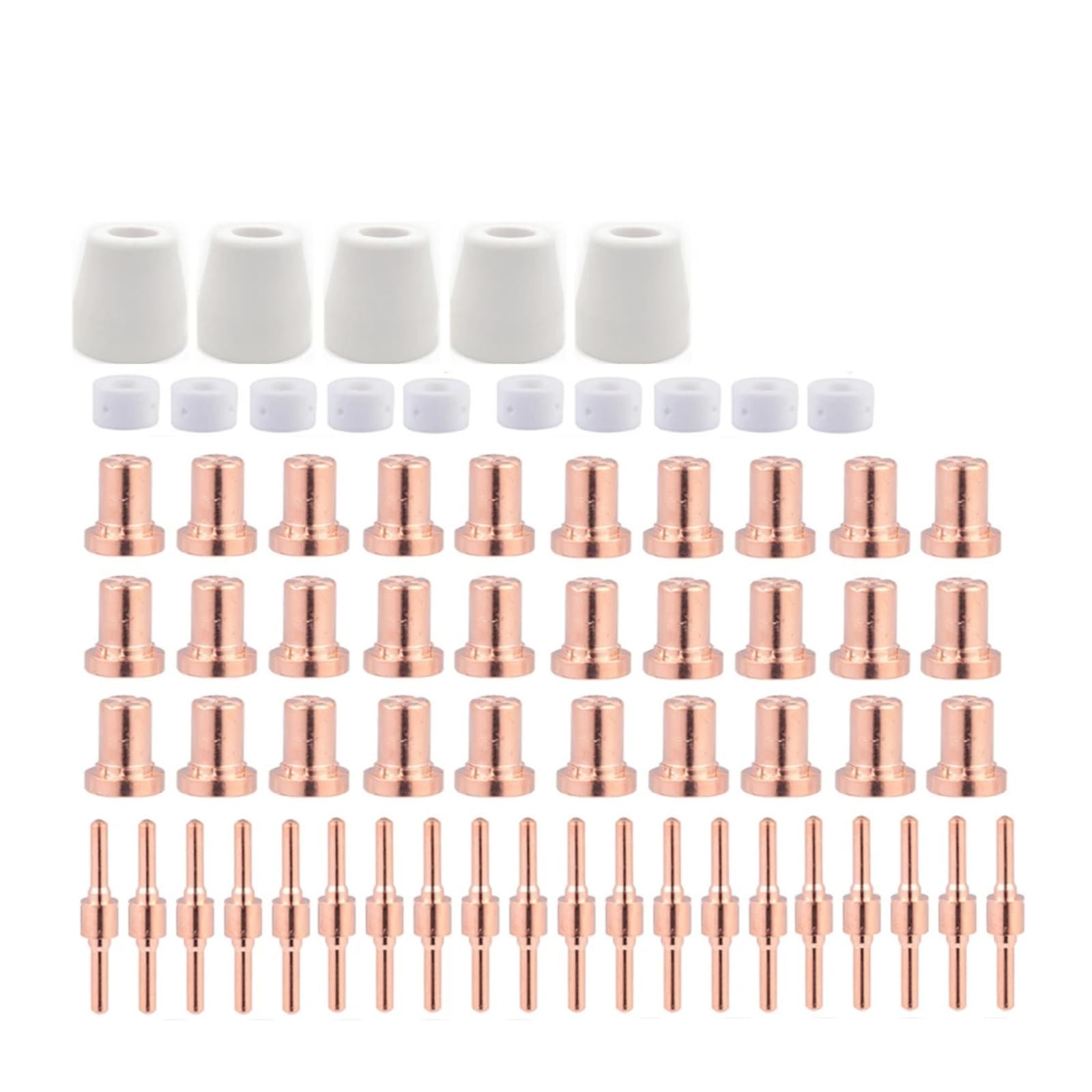 Consommables découpeur plasma buse et électrode de rechange pour découpe métal - Lot de 65