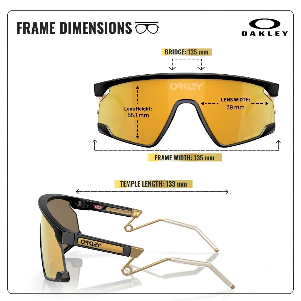 OAKLEY BXTR METAL OO9237 - Gafas de sol rectangulares con kit oficial de gafas