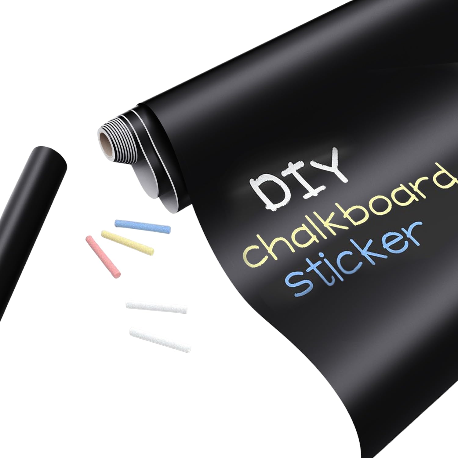 Chalkboard Wallpaper Stick and Peel Customizable Paint Self-Adhesive Removable Reusable for Homeschool Office Training Displays Blackboard 17.7"x78.7"