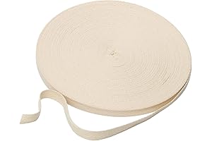 Coitak Cotton Twill Ribbon, 54.7 Yards Binding Ribbon Webbing Tape Trimming for...