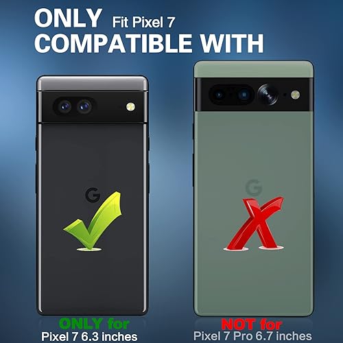 Miniatura 2 de Funda para Google Pixel 7, con 2 protectores de pantalla + 2 protectores de lente de cámara, funda para teléfono Pixel 7 resistente, funda