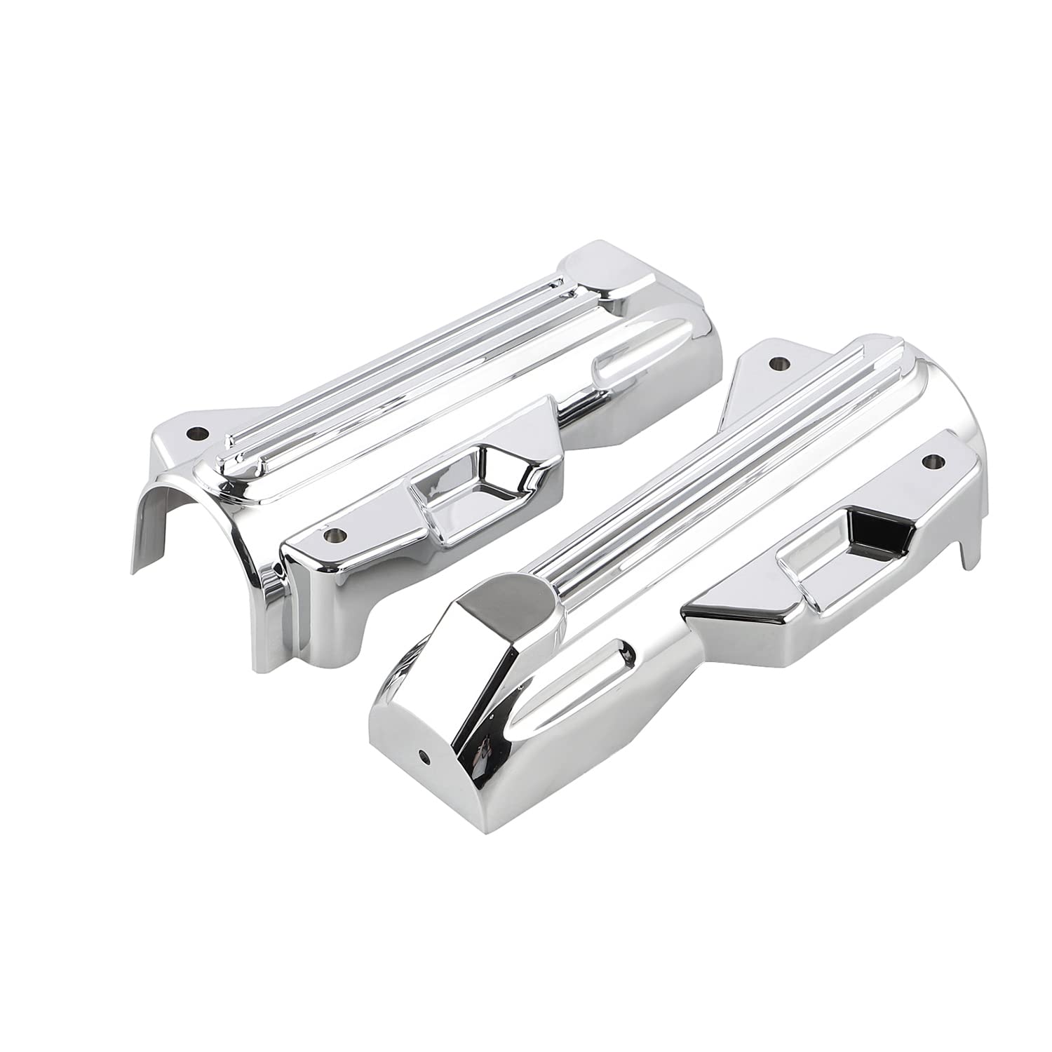 chromé moto fourche supérieure Slider ajouter fourche inférieure jambe housse pour Harley Touring Road glide Road Kings Street Electra glides 2014-2023, lot de 2