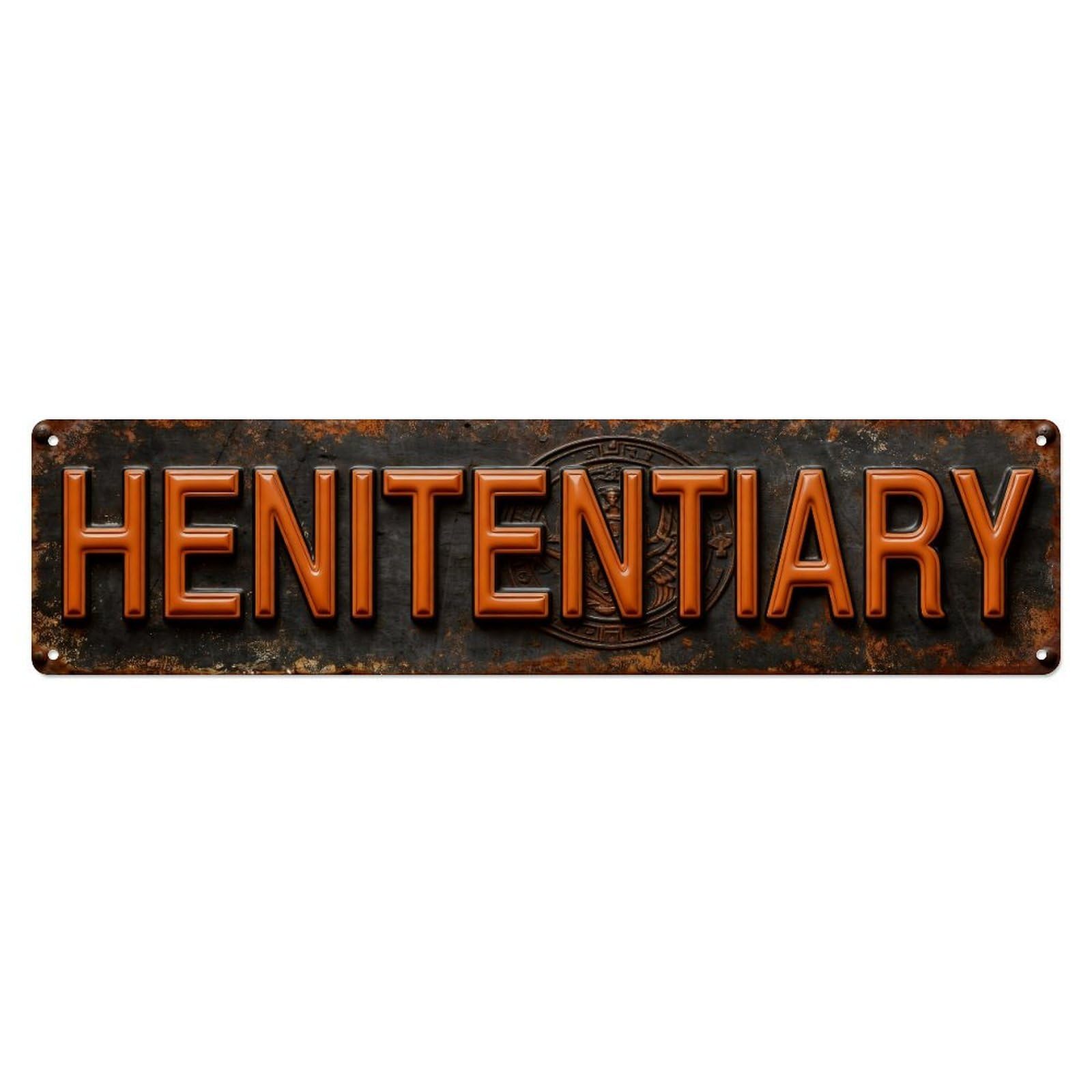 Rustic Metal Sign Text Pattern Tin Sign Vintage Metal Sign Home Bar Garden Indoor & Outdoor Wall Decor Retro Metal Poster 4x16 Inch