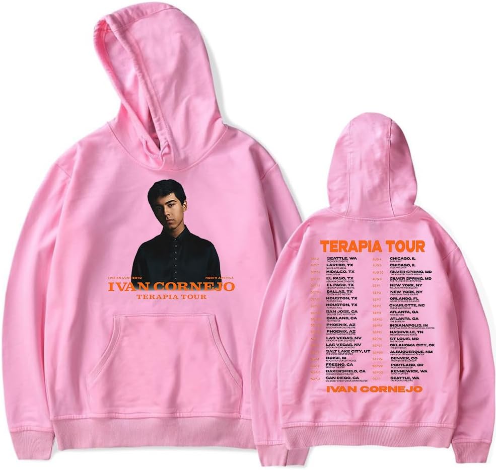 Ivan Cornejo Terapia Tour Autumn/Winter Men's and Women's Hooded Long sleeved Sweater Casual Fashion Hoodie