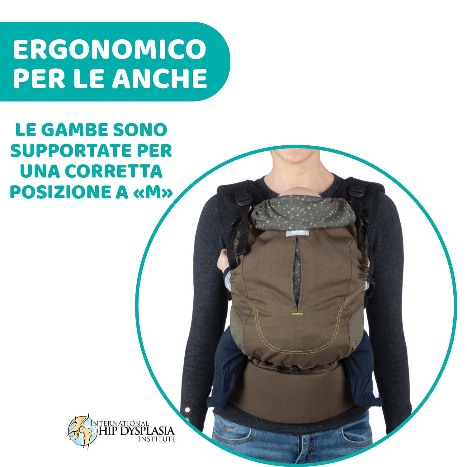 Chicco Marsupio Neonati Ergonomico Myamaki Fit, Zaino Porta Bambino dalla Nascita a 15 kg, Porta Bebè Evolutivo Multifunzione con Seduta e Pannello Regolabili, Supporto per Schiena e Collo - Leaf