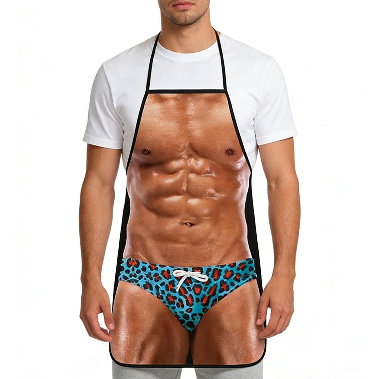 Fadcaer Sexy Funny Apron Novelty Gifts for Men Secret Prank Apron Novelty Kitchen Apron Cooking BBQ Funny Gifts for Men on Birthday Christmas Anniversary (A3)
