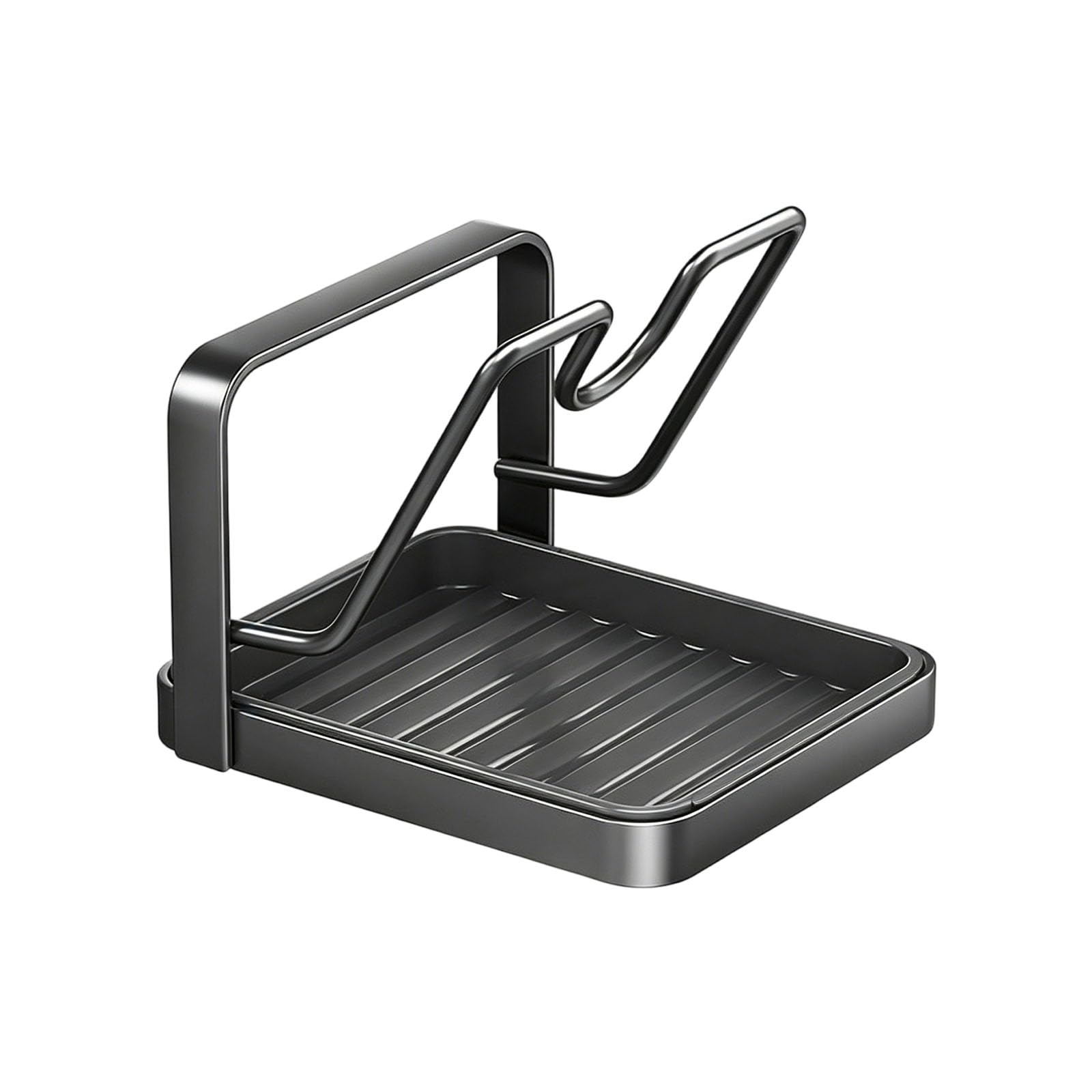 TQUXNGA Sturdy 304 Stainless Steel Pots Cover Rack with Nonslip Base Modern Lid Organizers for Countertop Organization Space Saving Lid Rack