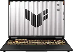 ASUS Laptop TUF Gaming F16 de 16 polegadas FHD + tela de 165 Hz, Intel Core i7-14650HX, 32 GB RAM, SSD de 1 TB, NVIDIA GeForce RTX 5060 8 GB, Windows 11, notebook para jogos cinza de alto desempenho