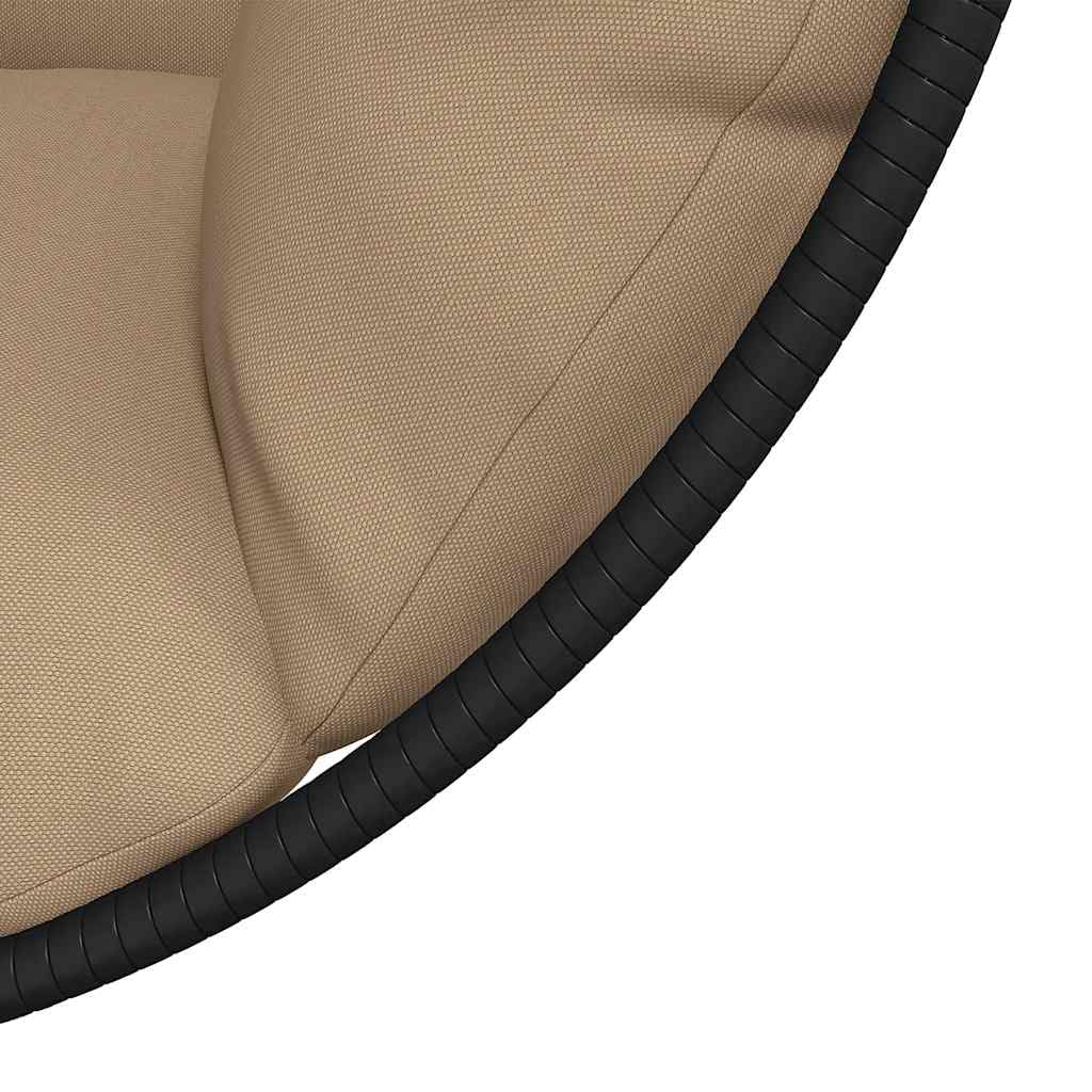 Genérico Silla Colgante Huevo con Soporte Tela y Acero Gris Taupe,Casa y jardín,Jardín,Artículos de Exterior,Balancines de jardín,Gris Topo,4007403