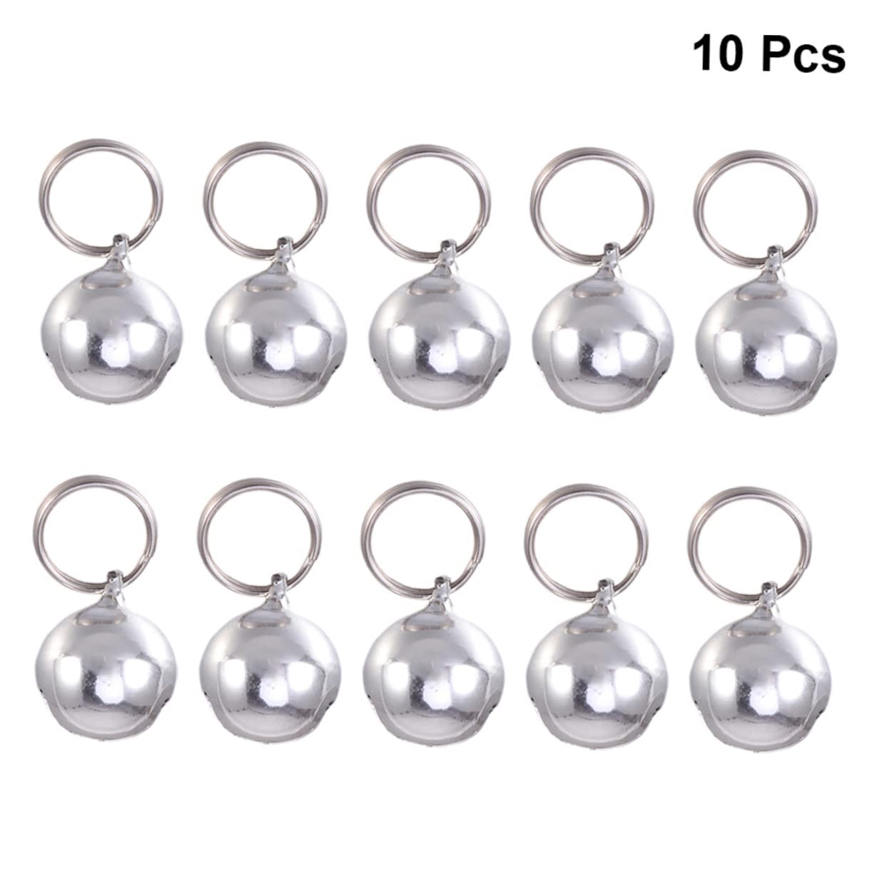 FOMIYES 2sets Dog Collar Charm Pet Small Bells for Collar Cat Puppy Accessory 18mm 10pcs*2
