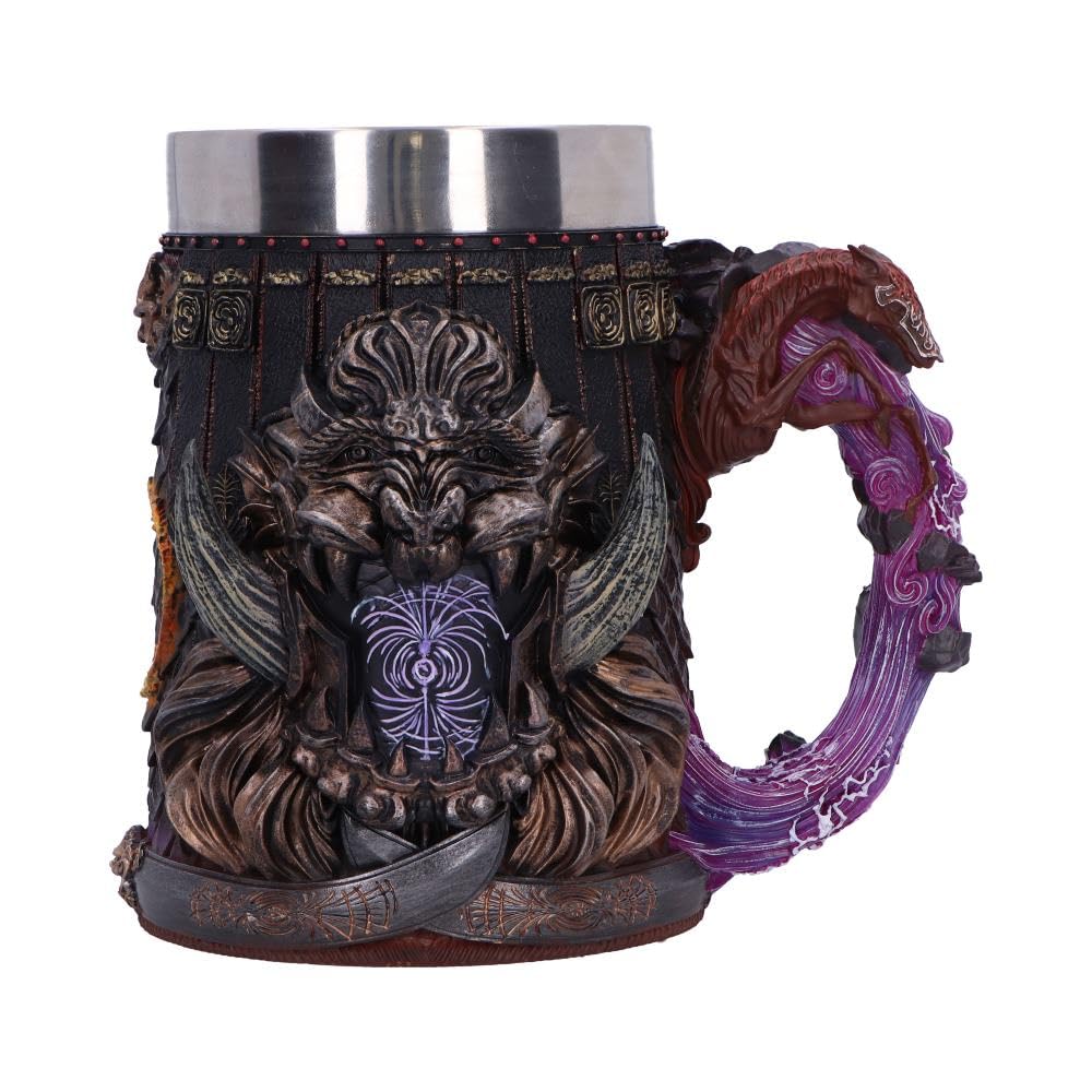 Nemesis Now Elden Ring Starscourge Radahn Tankard, żywica, oficjalny kubek do piwa Elden Ring, wyjmowana wkładka ze stali nierdzewnej, odlewana w najlepszej żywicy, fachowo ręcznie malowany