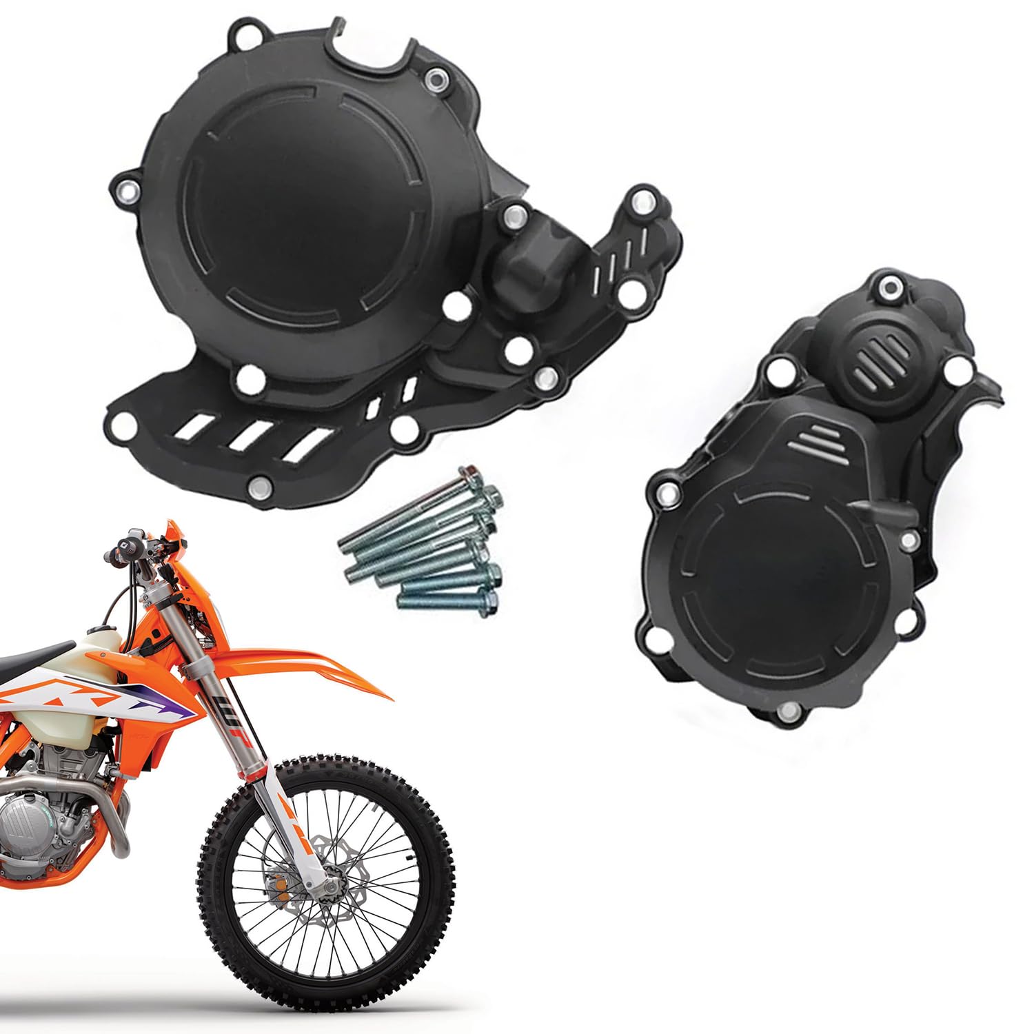 Power Parts 4T Crankcase and Ignition Clutch Cover Kit components
