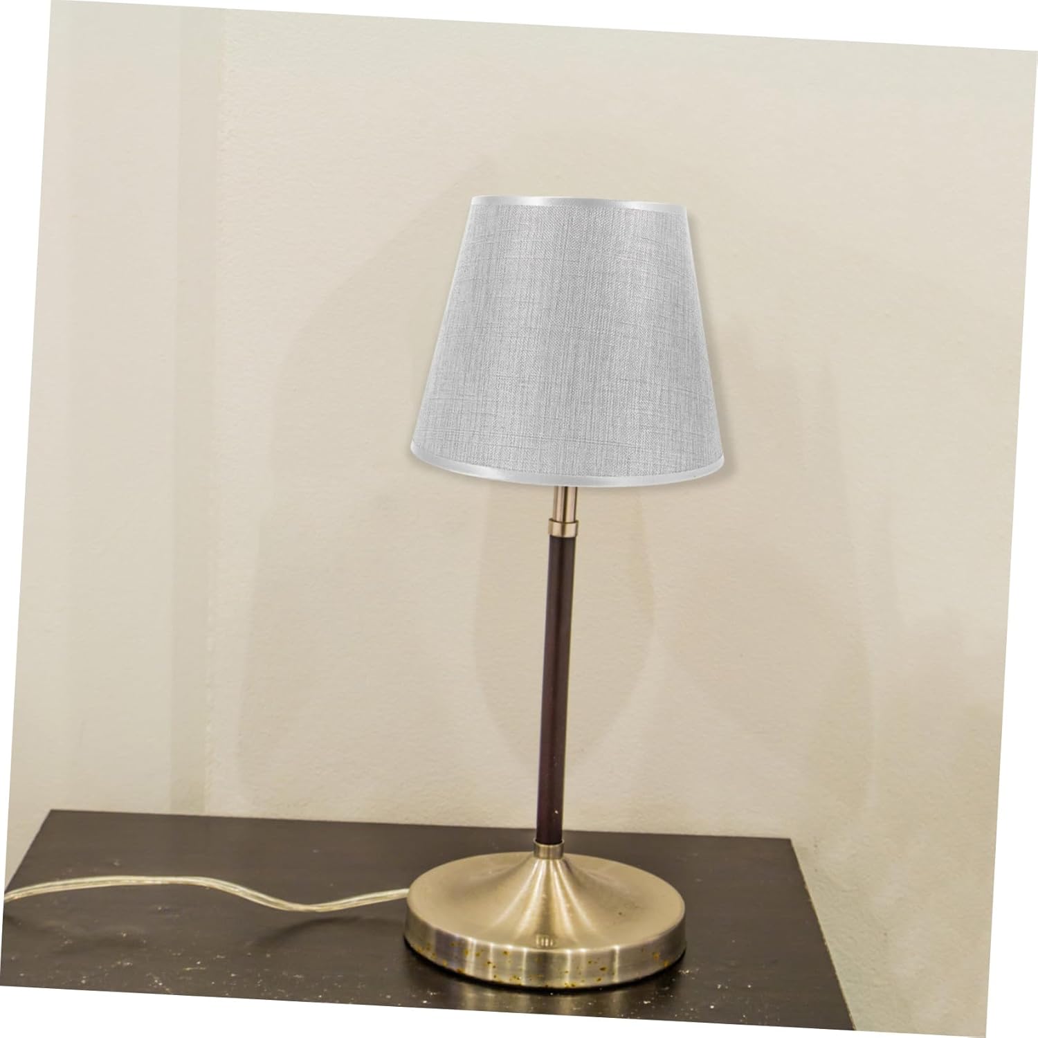 Pure Color Cloth Lamp Shade Replacement Bottom Table Lampshade for Bedroom Living Dust-resistant Fabric Light Fixture Accessory Easy to Install Warm Lighting Cover