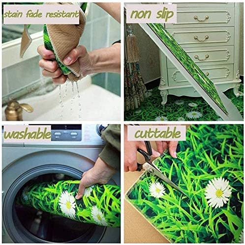 Miniatura 6 de Alfombra antideslizante para pasillos, alfombra larga lavable para sala de estar, para pasillos, tapete largo, antideslizante, tapete para