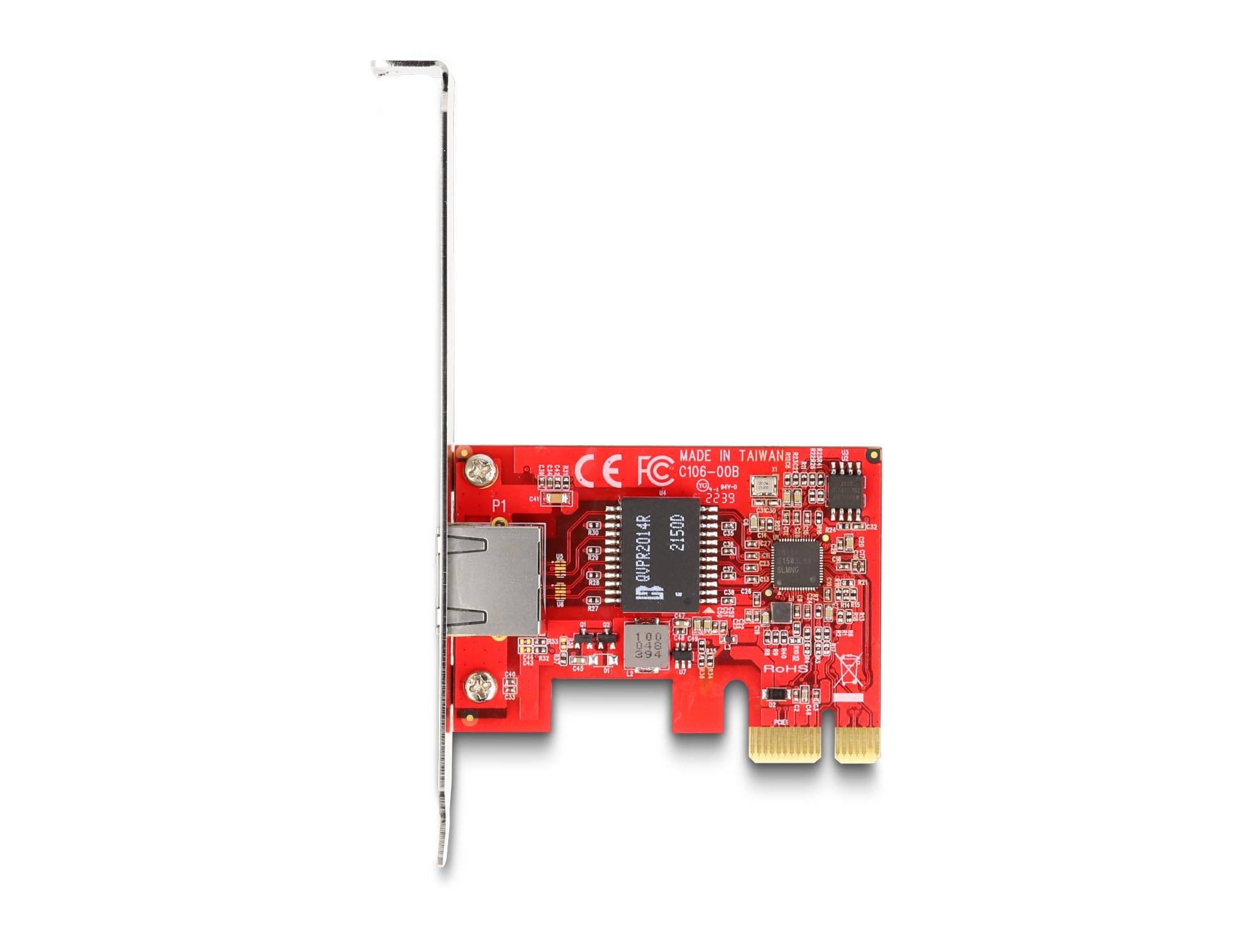 DeLOCK Scheda PCI Express x1 per 1 x RJ45 2,5 Gigabit LAN i225 NBASE-T, Scheda di Rete, Adattatore Ethernet