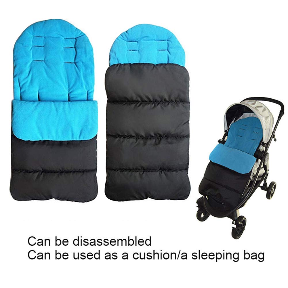 Saco universal para cochecito de bebé, saco de dormir, forro de asiento, cojín para bebé y niño pequeño para invierno