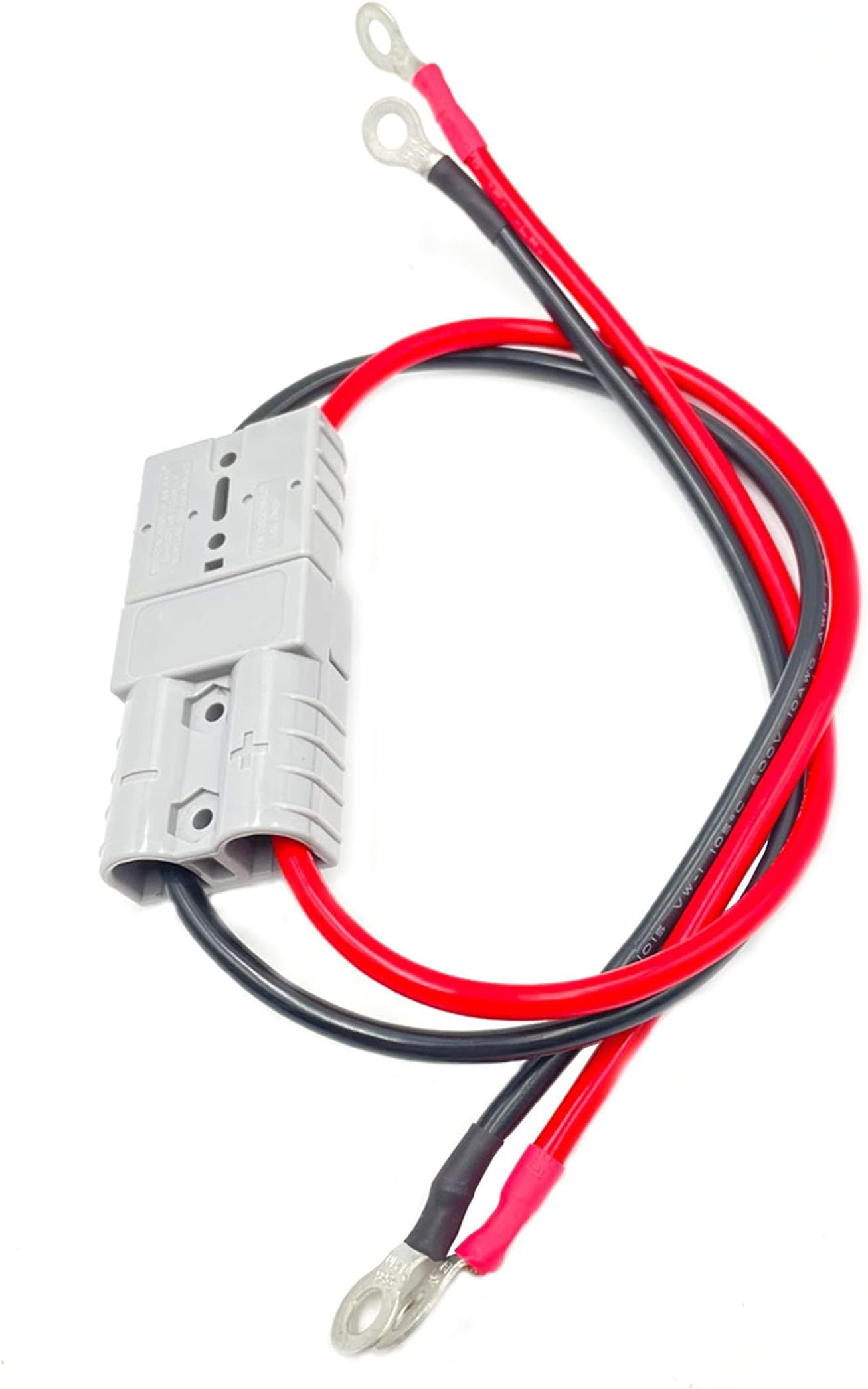 2Pcs Electric Forklift Charging Plug Cable with O Ring Battery Connect Quick Connector 50A 600V Connector Line Single Head Line Battery Charging Cable