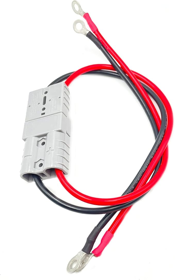 2Pcs Electric Forklift Charging Plug Cable with O Ring Battery Connect