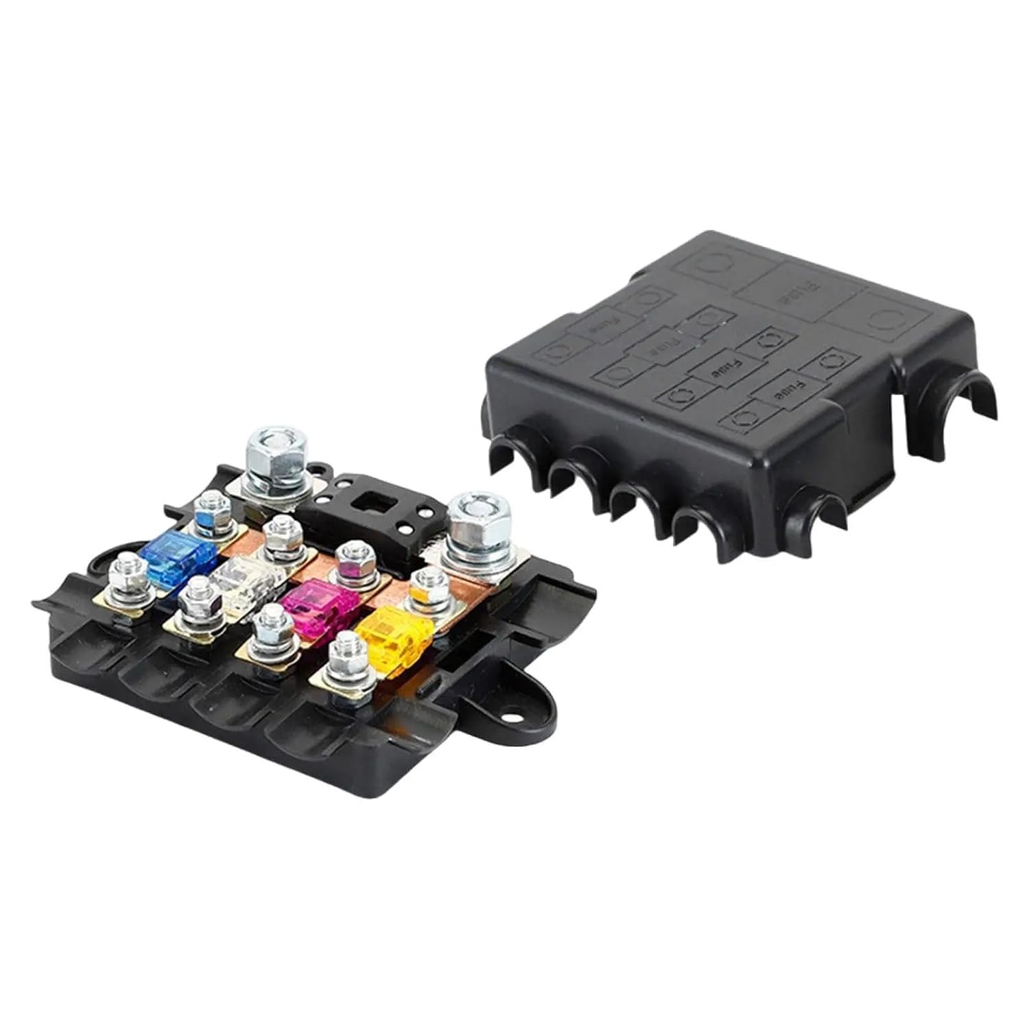 5 Way Fuse Box Fuse Holder Compact Multipurpose Sturdy Replacement Part