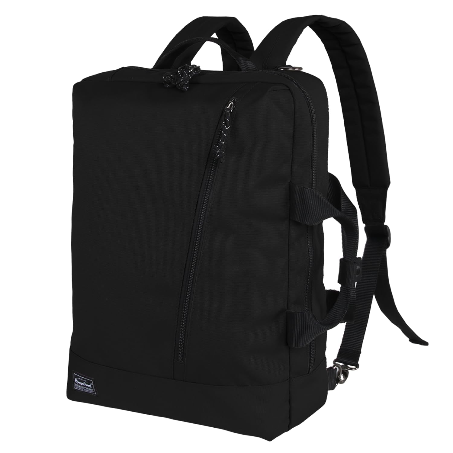 Rangeland 3 in 1 Laptop Backpack for Men Women, Convertible Messenger Bag Backpack, Smart Business Casual Water-Resistant, Black