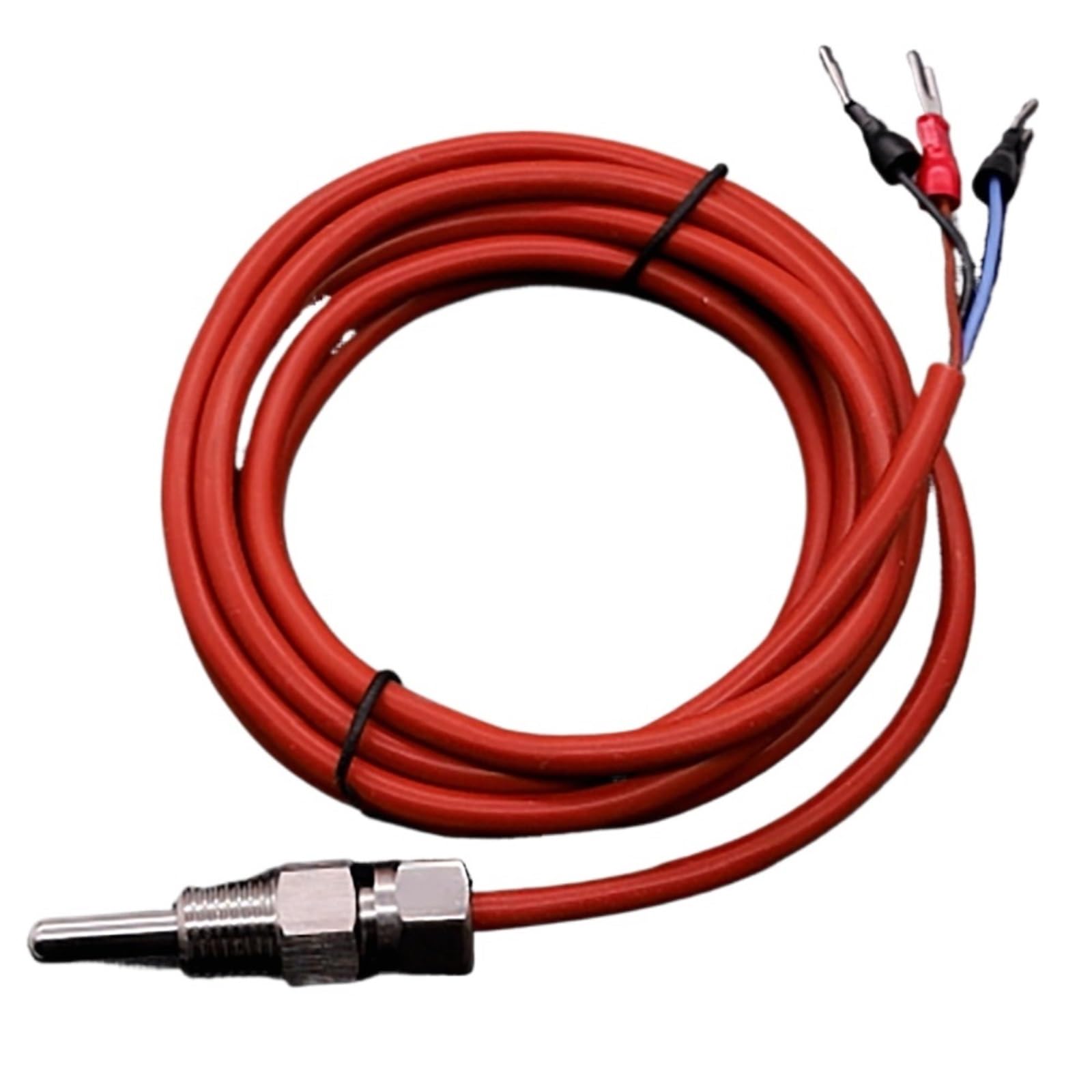 1 sztuka 3-przewodowy typ PT1000 PT100 czujnik G1/4 śruba instalacja wodoszczelna termistor temperatury o wysokiej temperaturze. Kabel silikonowy (PT100)