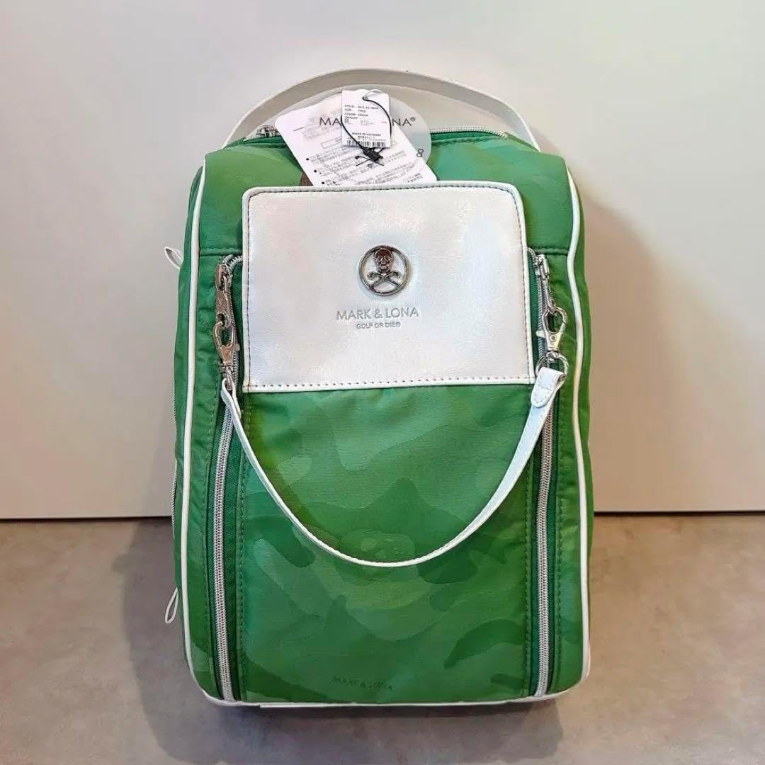 新品 ✨ MARK&LONA シューズケース 緑 マーク&ロナ バッグ 靴 MARK&LONA シューズケース 緑 マーク&ロナ バッグ 靴 2025年最新