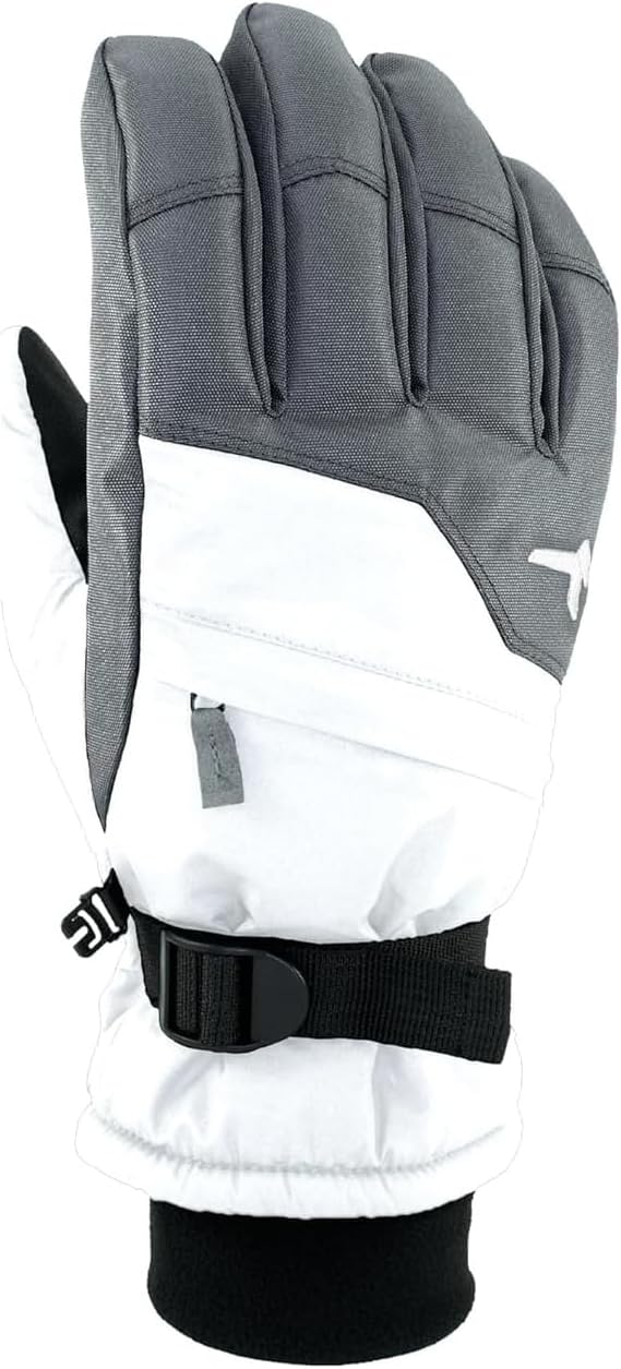 Kombi Women's Pursuit Waterproof Breathable Cold Weather Winter Insulated Ski & Snowboard Gloves with Adjustable Wrist Strap