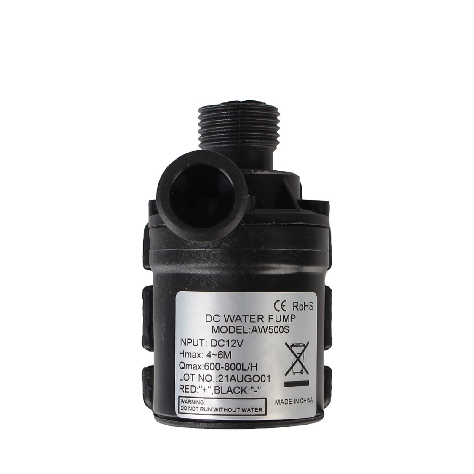 wrtgerht Mini Pompa Piccola di Alimentazione di Alta qualit Mini 80 0L/H 5M DC 12V Portatile for Il Sistema di Raffreddamento fontane riscaldatore Ultra-Silenzioso Motore Senza spazzole sommersi