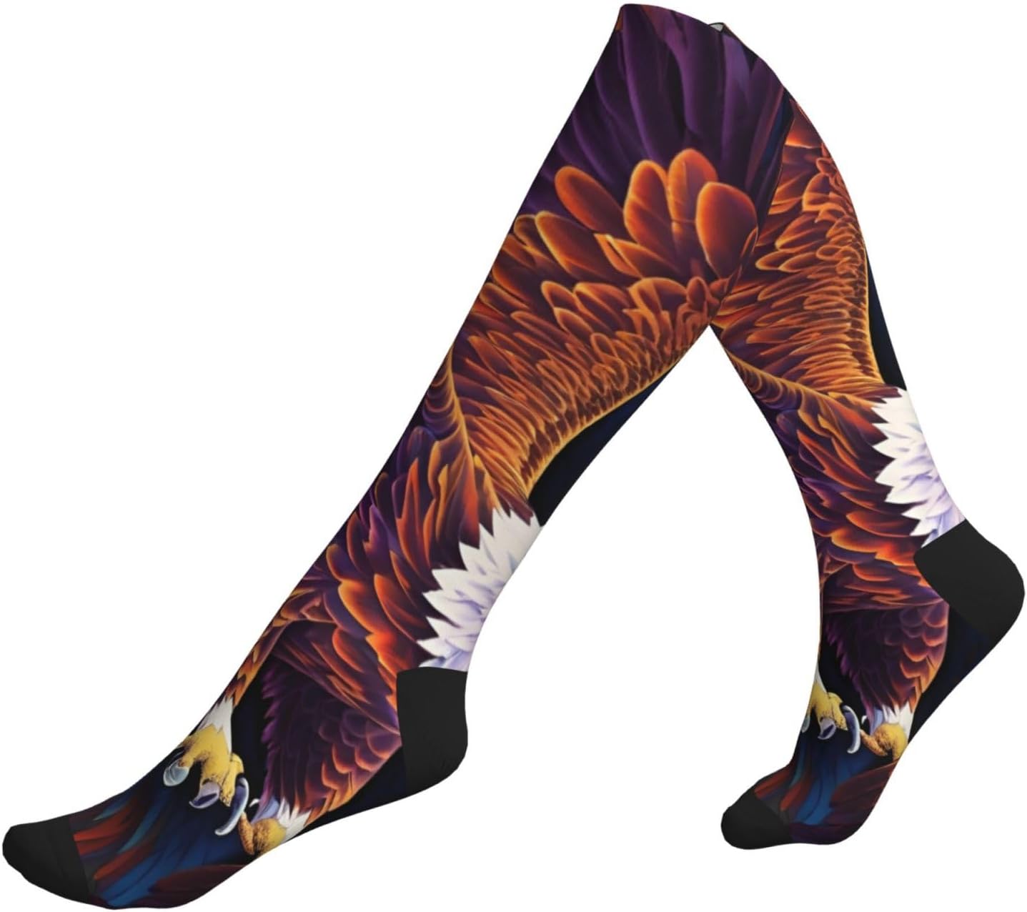 Flying Eagle Print Compression Running Socks For Men And Women Athletic Socks For Everyday Use Socks