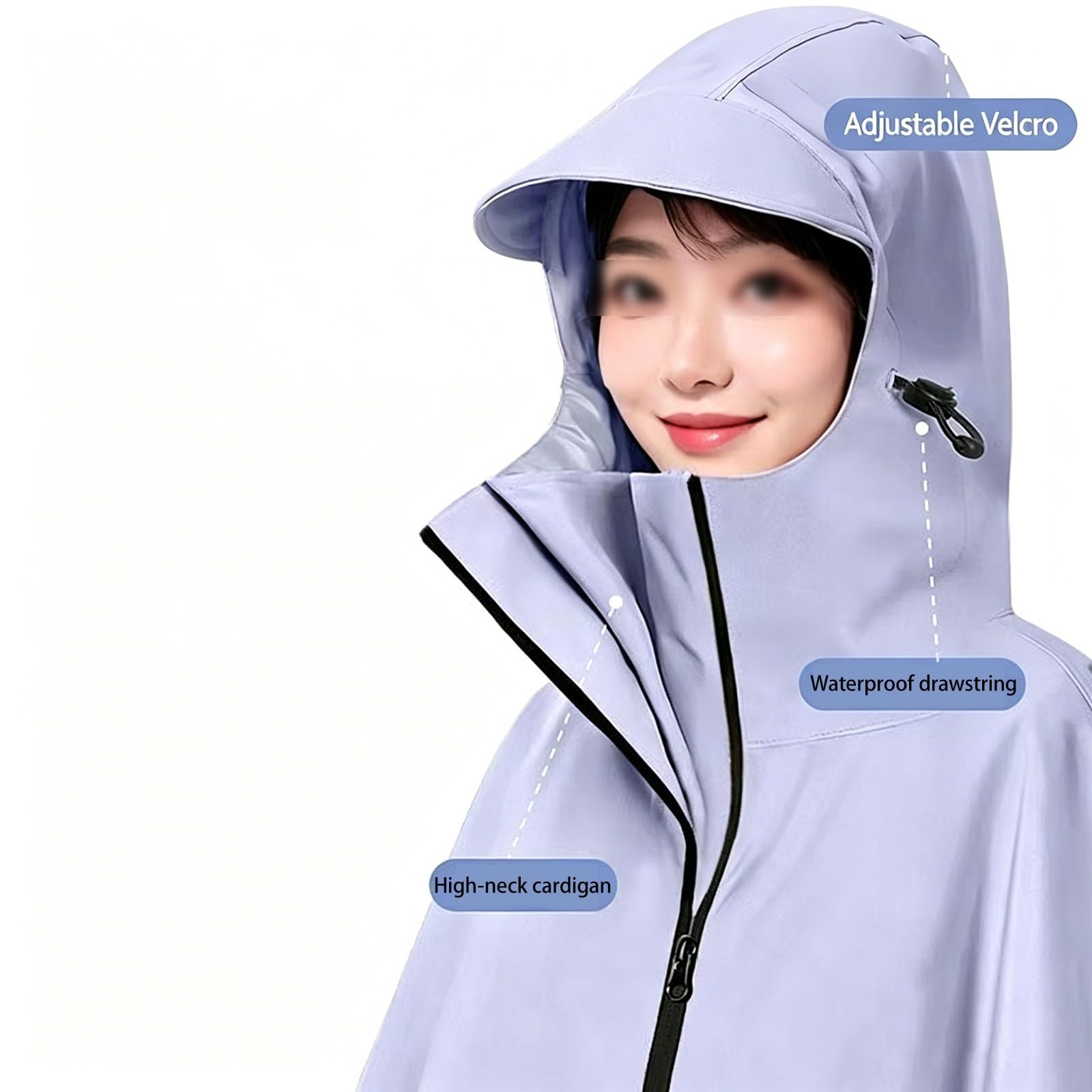 Couvrant Tout Le Corps Imperméable Poncho Pluie Pour Adultes Trottinette électrique Poncho De Pluie Unisexe Pour Deux Personnes Cape De Pluie Moto Housse De Pluie