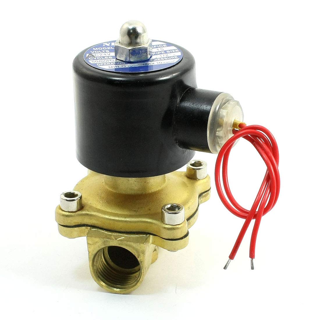 Électrovanne 1/2 eau gaz AC24V 2 voies positions électrovanne électrique 2W-15