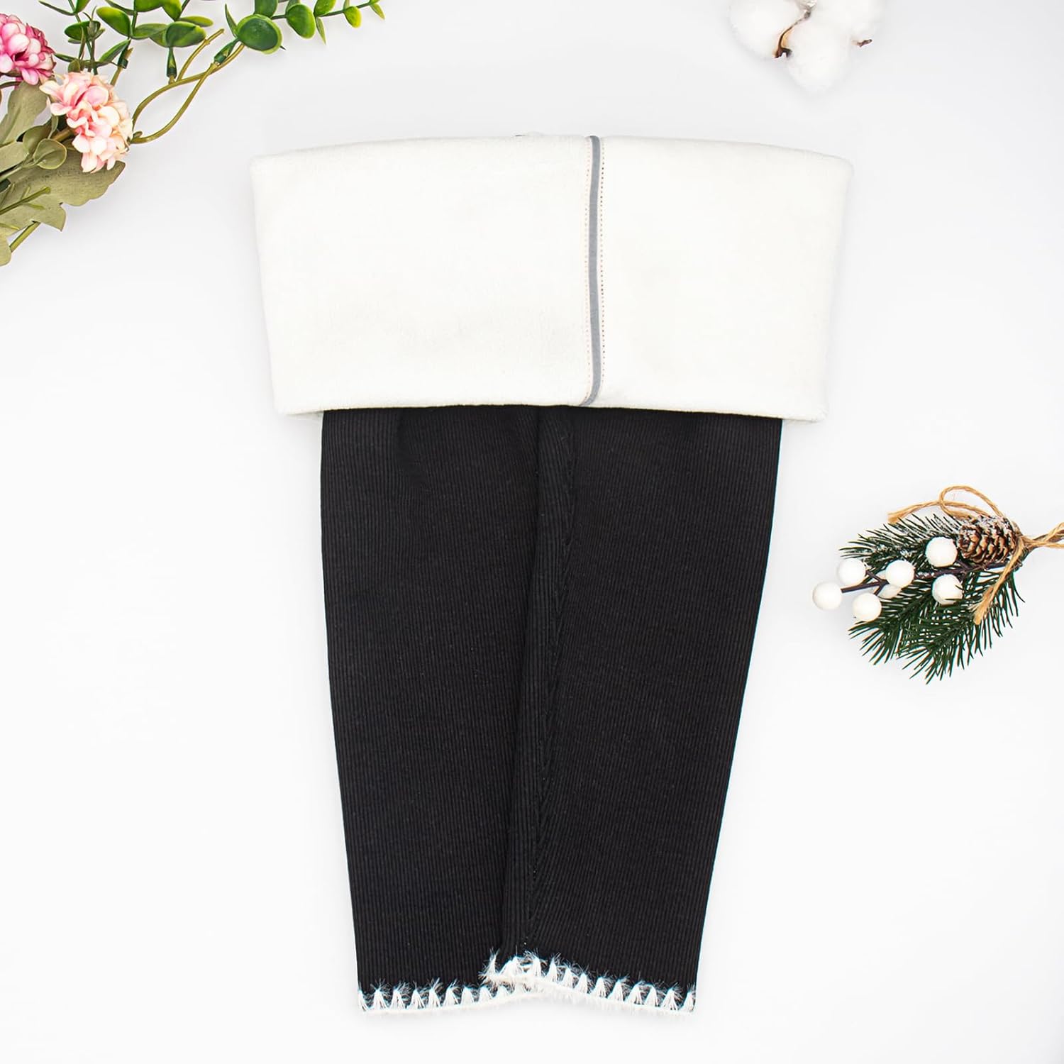 Baby Girls' Fleece Lined Leggings Toddler Winter Thermal Full Length Pants Thick Warm Cotton Solid Tights for Kids - Image 3