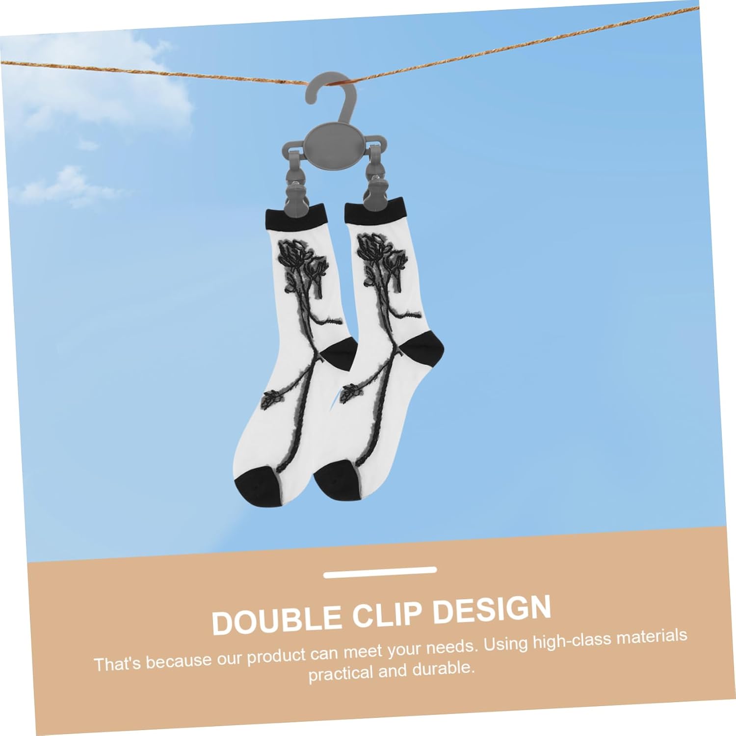 Healifty Toddler Shoes Hanger 10pcs Plastic Double Clip Hanging Organizer