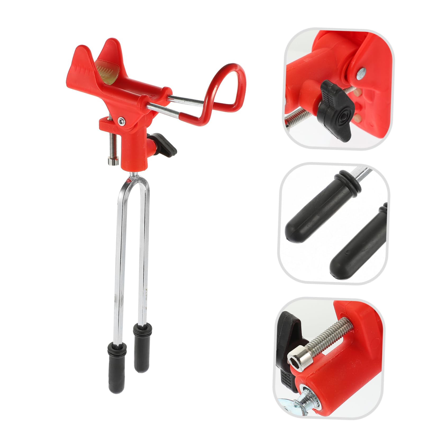 Support de Canne à Pêche 2 Pièces en Acier Inoxydable pour Bord de Mer