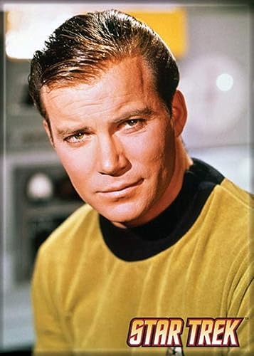 Ata-Boy Star Trek Captain James T. Kirk - Imán de 2.5 x 3.5 pulgadas para refrigeradores y casilleros
