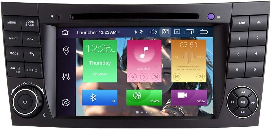 Android 10 Octa Core 4G RAM 128G ROM Car Multimedia Player for Mercedes Benz E-Class W211 CLS W219 With 7IN HD Multi-Touch Screen Auto Stereo Car GPS Radio DVD Player