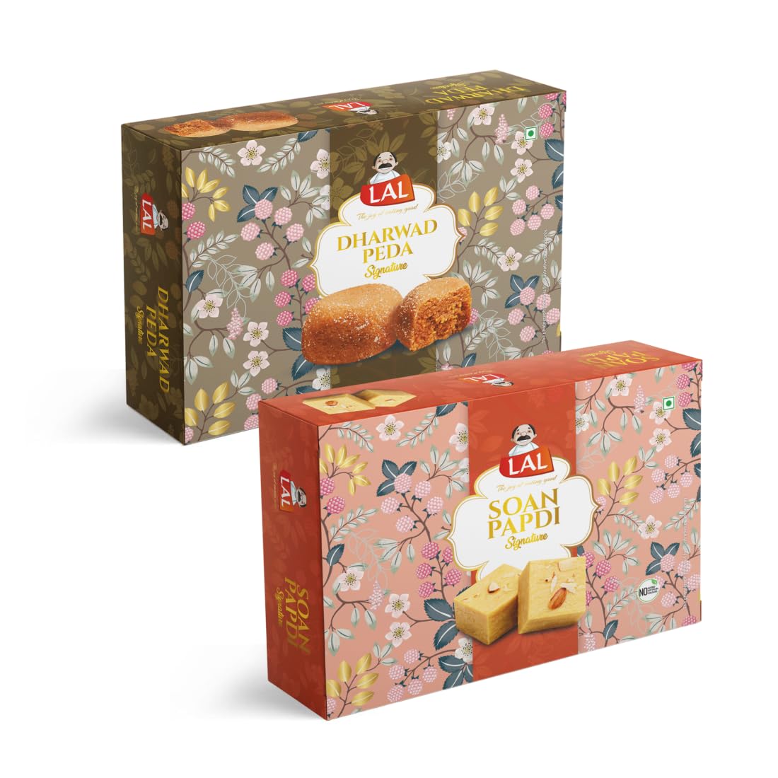 Lal Sweets Combo pack Of Dharwad Peda 400g & Soan Papdi Premium 400g || Soan cake Assorted || Indian Mithai