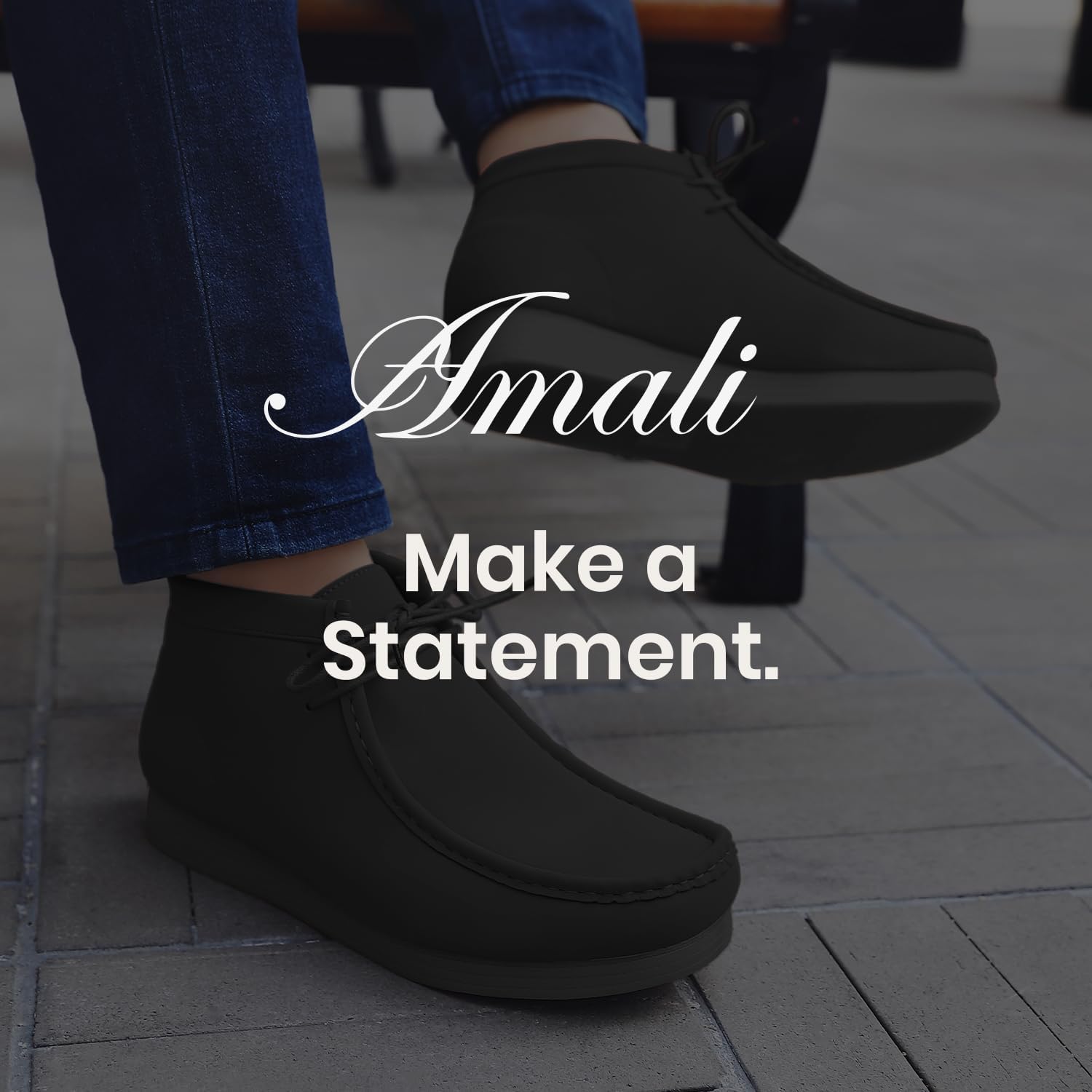 Amali Casual Chukka Boots for Men, High-Top, Lace Up Suede Men's Shoes, Desert Boots with Crepe Rubber Sole - Image 7