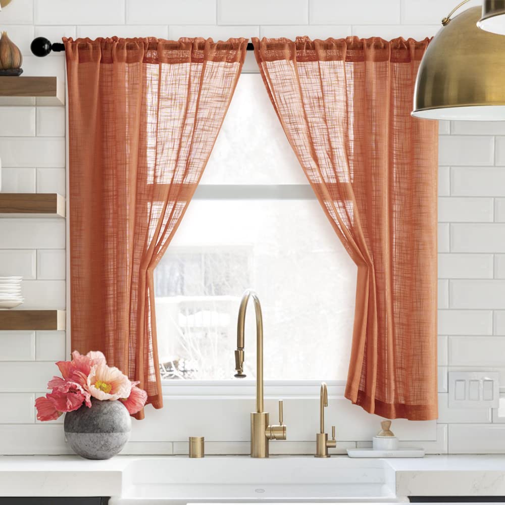 SHINELAND Cortinas beige para sala de estar, dormitorio, 80 pulgadas